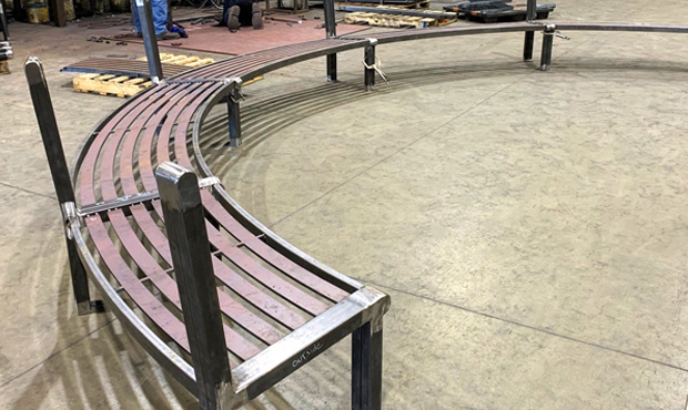 Reading Curved Bench